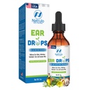 Orelha Gotas para Infecções de Orelhas – Todo óleo natural de alho Mullein para dores de ouvido, ouvido de nadador, orelhas entupidas, remoção de cera de ouvido e coceira orelhas – tratamento de cuidados de ouvido para adultos, crianças e animais de estimação, Made in USA
