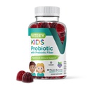 Viteey gomas probióticas para crianças Plus fibra de prebióticos - 2 bilhões de UFCs - Saúde Digestiva, Saúde Gut, alívio da constipação para crianças Suporte - Vegan, Gelatina livre - mastigado Probiótico Berry Flavored