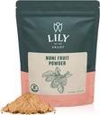 Lily do Vale Noni Fruit Powder - Morinda Citrifolia - Superfood Mulberry Indian - Grande para smoothies e receitas - Vegan & Gluten-Free - Resealable Pouch (8 oz, 226g)- Pacote Maio Vary
