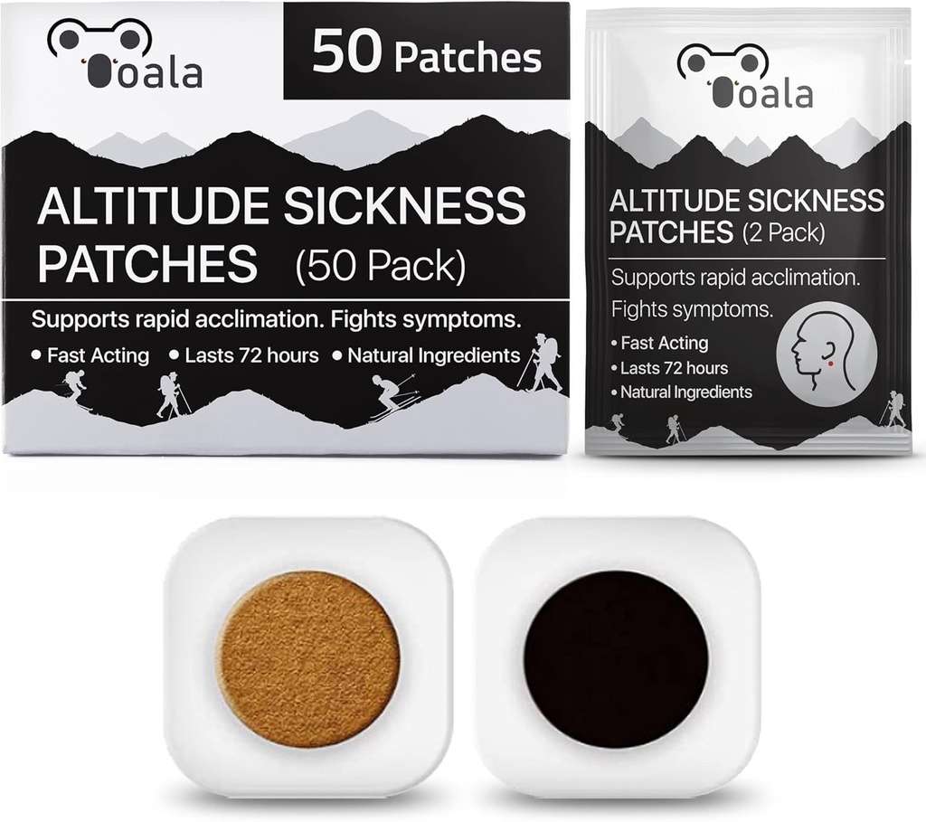 Altitude Sickness Prevention Patches Suporta Aceleração Rápida, Aumenta a Ingestão de Oxigênio, Combate os Sintomas