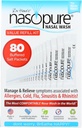 Nasopure Nasal Wash, Value Refil Kit, “The Nicer Neti Pot” Sinus Wash Kit, confortável Nasal Ringe 80 pacotes de sal (3.75 gramas cada), Congestão nasal, Frio, Gripe, Alergia, Sistema de Irrigação nasal