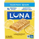 LUNA Bar - LemonZest Flavor - Snack Bares sem glúten - Não-GMO - Protein Bars - Made with Organic Aveia - Value Pack (12 Pack)