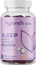 Hyland's Kids Sleep Calm & Immunity Support com Melatonina, Pastilhas de Ajuda ao Sono com Vitamina C, Zinco, Elderberry & Camomila, Ajuda com Sonolência e Inquietude, 60 Gummies Vegan