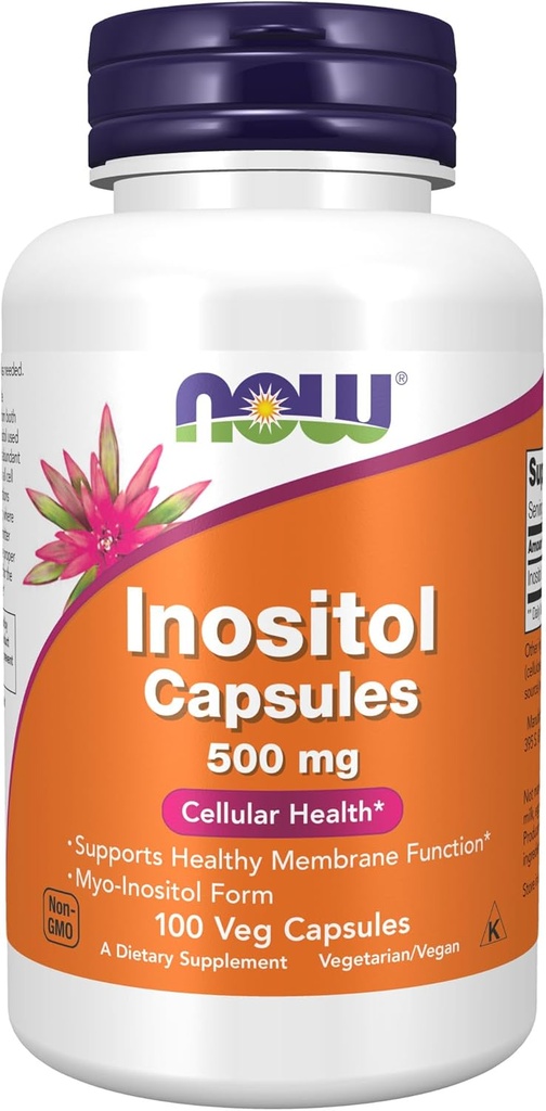 NOW Inositol 500 mg,100 Cápsulas