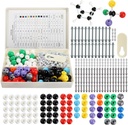 YOPAY 240 Peças Modelo Molecular Kit, Química Orgânica e Inorgânica Modelo de Estrutura Molecular, 86 Átomos e 153 Links e 1 Ferramenta de Remover Link Curto