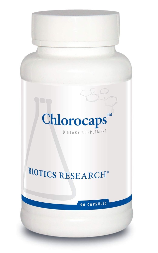 Biotics Research Clorocaps Clorofilinas, Vitaminas, SOD & Catalase, Boa Fonte de Magnésio 90 Caps