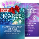MAREE Eye Gels & Acne Сlearing Devices Bundle - Sob Geles Oculares para Olhos Puffy e Círculos Escuros, Dispositivo de Terapia Hidrocolóide Acne - Colágeno Marinho & Ácido Hialurônico, Extrato de algas verdes e óleo de árvore de chá