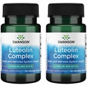 Swanson Luteolin Complexo w/Rutin - Suplemento de suporte ao cérebro que promove memória, humor e saúde cognitiva - Fórmula natural para ajudar a manter o sistema nervoso - (30 Cápsulas Veggie) 2 Pack