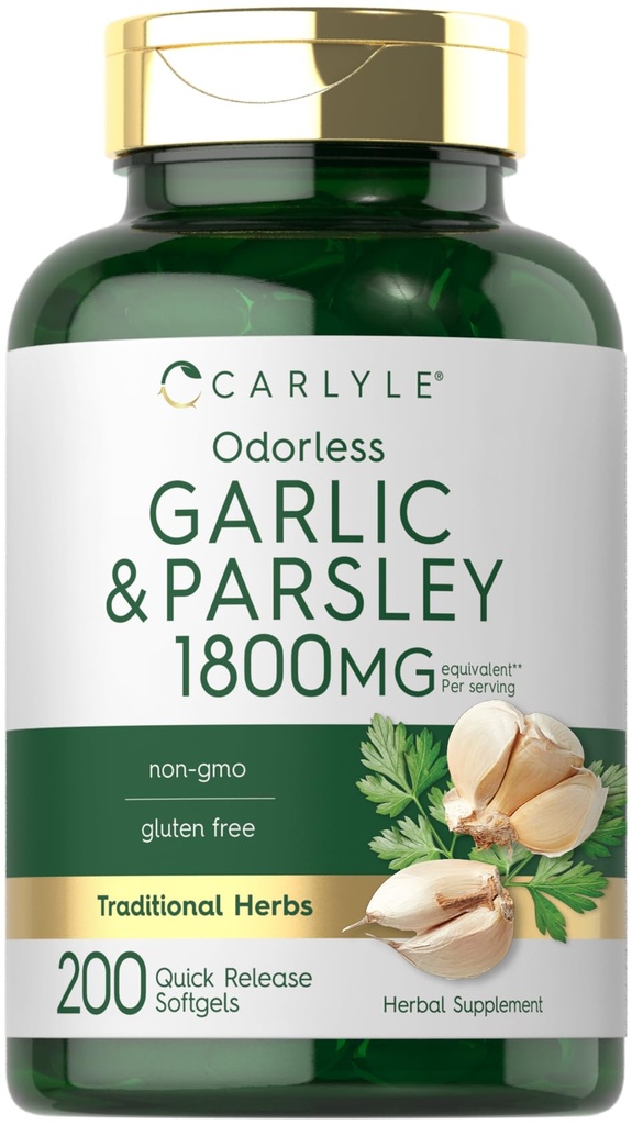 Carlyle Odorless Alho & Salsa 1800mg □ 200 Softgels