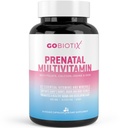 GOBIOTIX Vitaminas Pré-Natais para Mulheres - Multivitaminas com Ferro, Cálcio, Vitamina D2, C, Zinco e Ácido Fólico para Gravidez - Pré e Pós-parto Essenciais - Não-GMO - 90 Cápsulas