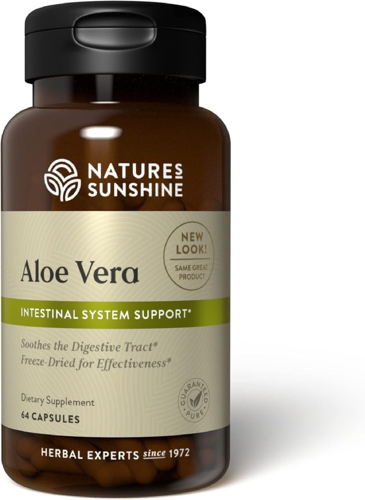 Sunshine Aloe Vera Freeze Secado, 64 Cápsulas