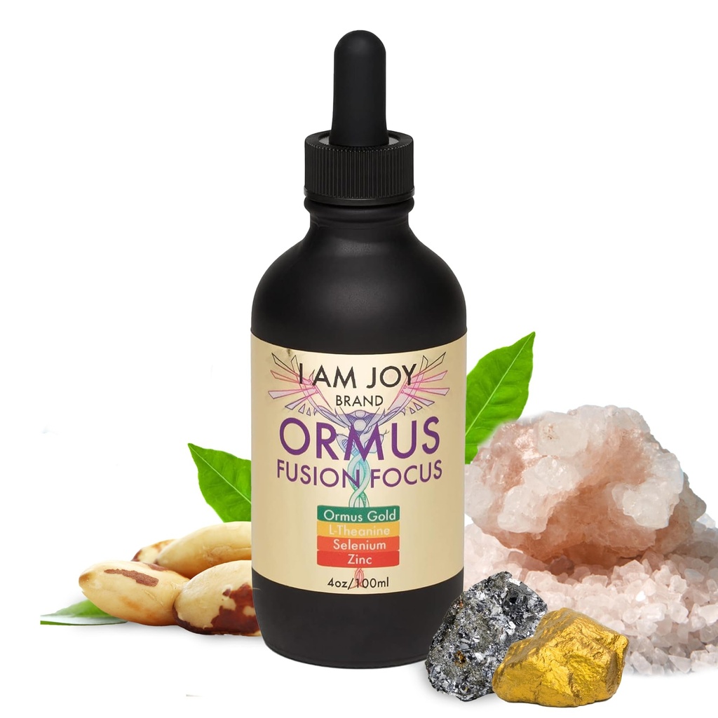 Eu sou Joy co. Ormus Ouro Monoatômico, L-Teanina, Selênio, Zinco para Pineal Gland Detox, Sonho Lúcido, Suporte Kundalini, Força Neurológica Fusão Foco 4oz