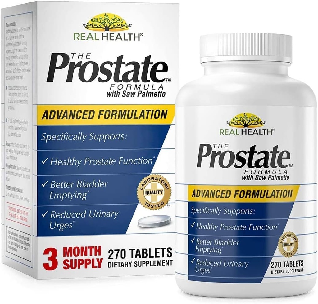 Fórmula de Próstata de Saúde Real com Saw Palmetto 270-Tablets por EMERSON HEALTHCARE