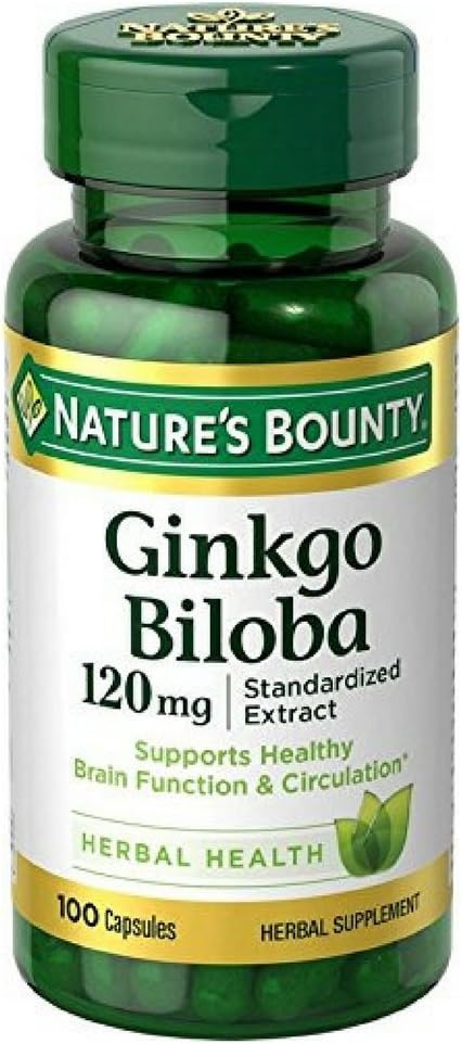 Bounty Ginkgo Biloba 120mg, 100 Cápsulas (Pacote de 4)