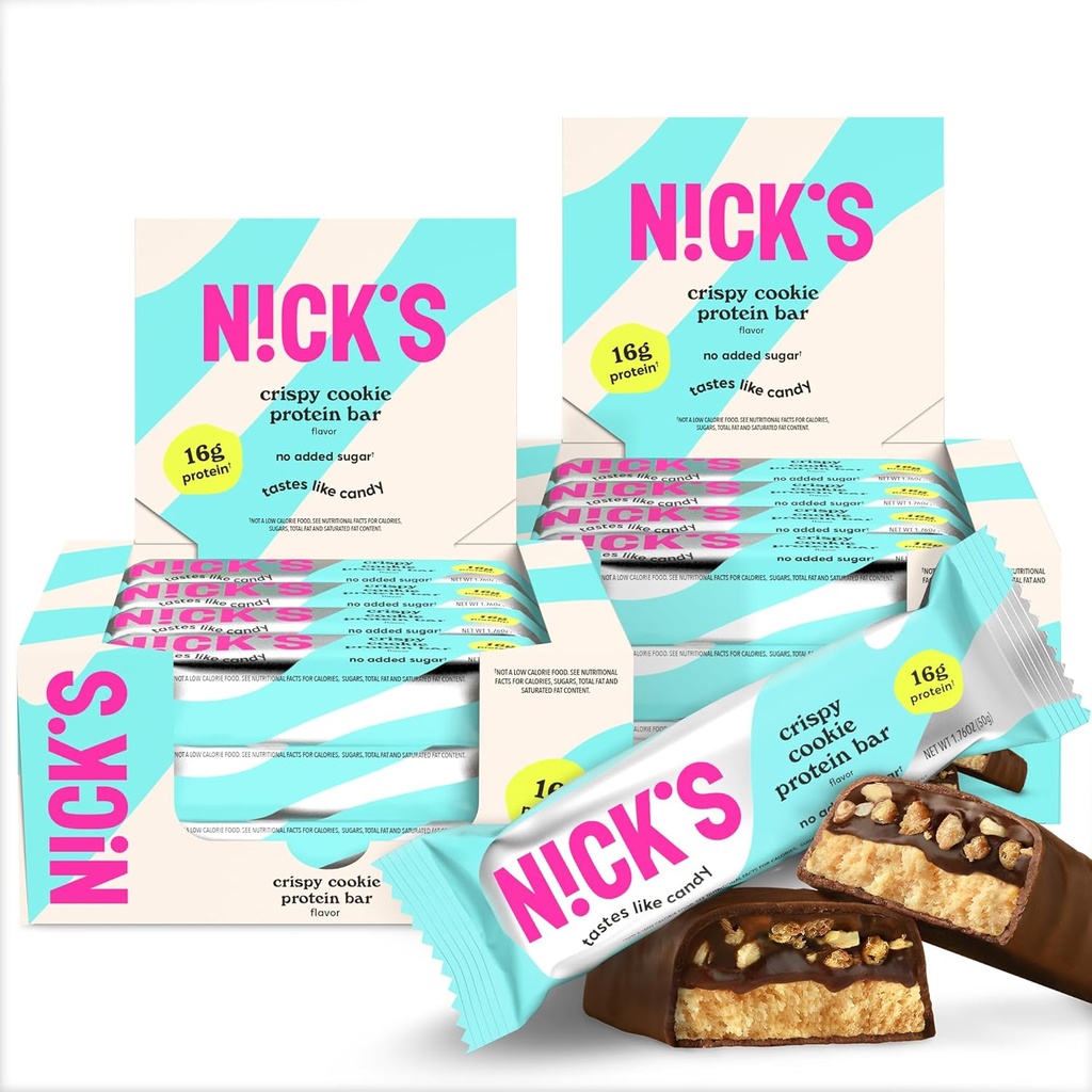 Nick's Protein Bares Krispi Cookie □ 16g de proteína □ 210 calorias