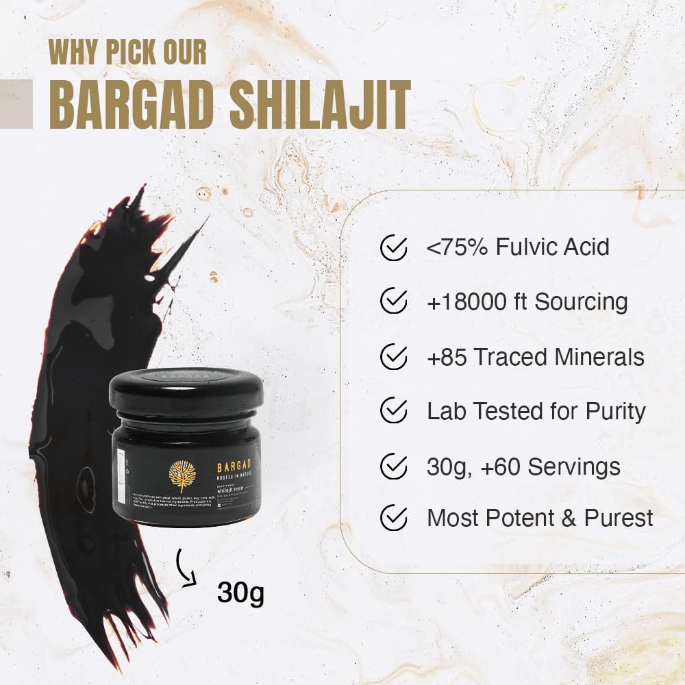 Himalayan Shilajit Resin para Mulheres 100% Puro, Ouro Grau & Lab Testado □ Aumenta Energia, Imunidade & Vitalidade com Ácido Fulvico & 85+ Minerais 30g de Bem-Estar Premium