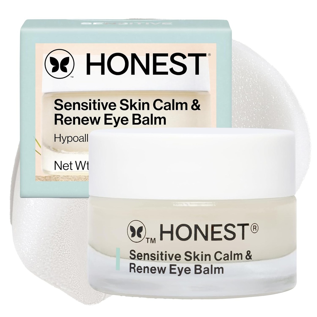 Beleza Honest Skin Sensive Calm + Renow Eye Balm □ Hidratante + Firme □ Hipoalergênico, Fragrância Livre, Vegan □ 0,5 oz