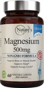 Potente Magnésio da natureza Suplementos de Magnésio & Magnésio Citrato de Magnésio 500mg Suplemento de Magnésio Vegano para Mulheres e Homens EUA Made Magnésio para Apoio ao Sono - 60 Cápsulas Veggie