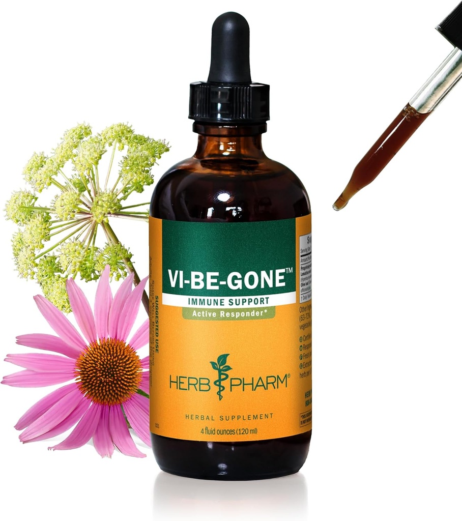 Herb Pharm Fórmula de Ervas Líquidas com Lomatium para suporte do sistema imunológico ativo - 4 Onça