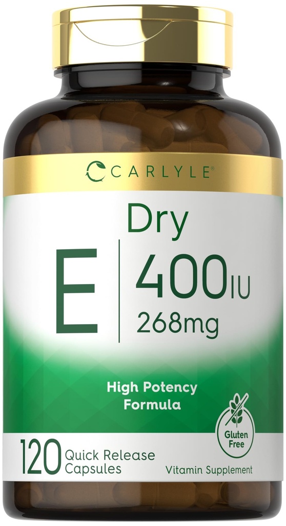Carlyle Dry Vitamina E .. 400 UI (268mg) .. 120 Cápsulas .