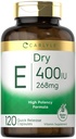Carlyle Dry Vitamina E .. 400 UI (268mg) .. 120 Cápsulas .