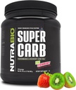NutraBio Super Carb, Pó carboidratado com cluster Dextrina e Eletrolitos, Pó de Suplemento de Carbo avançado para combustível de treino, desempenho e recuperação muscular, Dextrina cíclica, morango Kiwi, 30 Sv