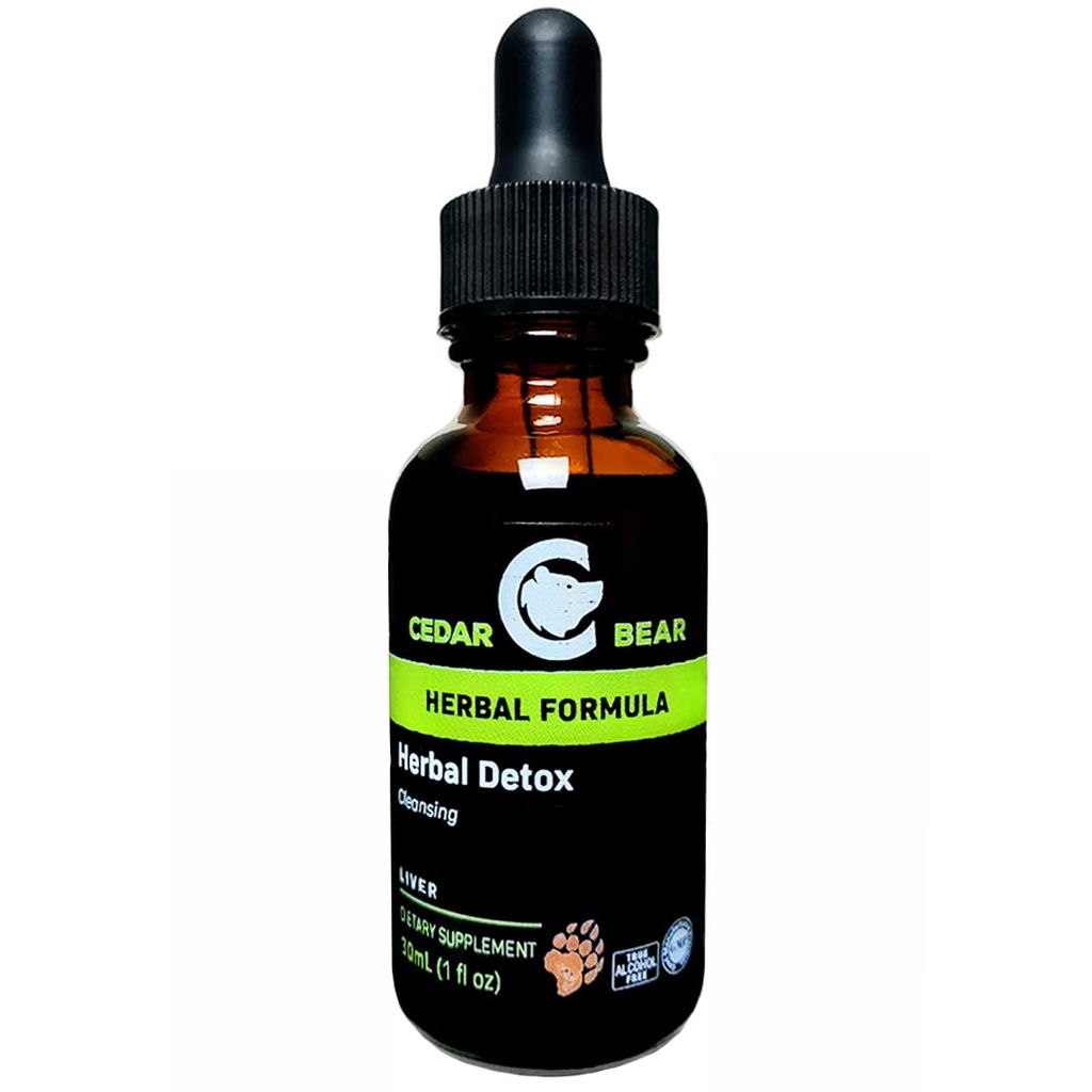 Cedar Bear - Detox ervas um suplemento de ervas líquidas Essa é uma limpeza profunda de detox que ajuda os órgãos e tecidos claros das toxinas ambientais 1 Fl Oz