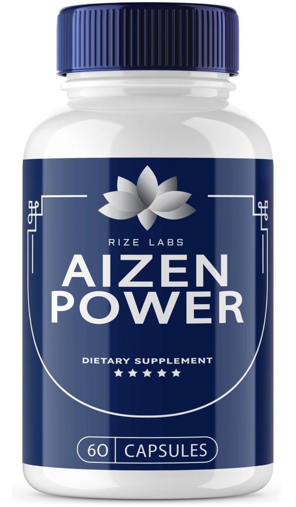 Rize labs - Aizen Power for Men, All Natural Suplemento Masculino para Aumentar Energia e Desempenho (60 Cápsulas)