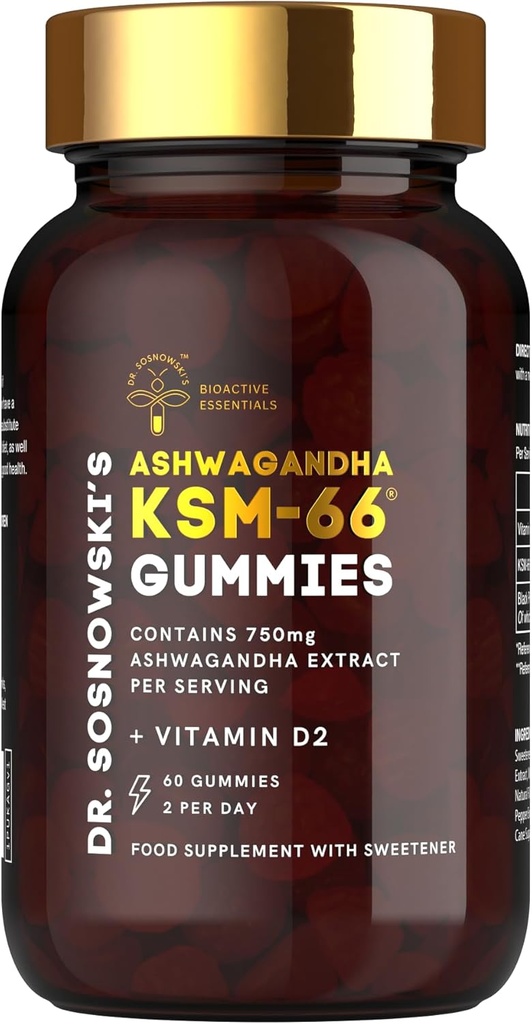 BioActive KSM-66 do Dr. Sosnowski Ashwagandha Gummies