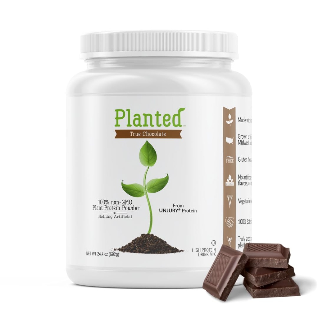 Unjury plantado Vegan Protein Powder 20g Chocolate Pea Protein Powder baixo açúcar e planta com base em Gluten e leite grátis