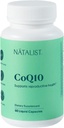 NATALIST CoQ10 Ubiquinone 120 mg de fertilidade diária Vitamina Poderoso Antioxidante Defesa & Celular Suplemento de suporte de energia - alta absorção para mulheres e homens Vegan, Não-GMO - 60 Cápsulas Líquidas
