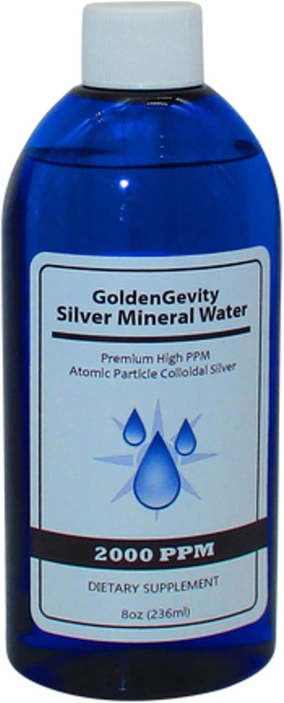 2000 PPM Bioactive Atomic Colloidal Prata, 8 onças □ Não-Tóxico, Não-GMO Trace Mineral Imune Support Supplement