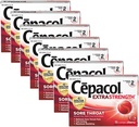 Cepacol Lozenges Gota de Garganta Máxima de Força, Cereja, 16 Contagem (Pacote de 7)