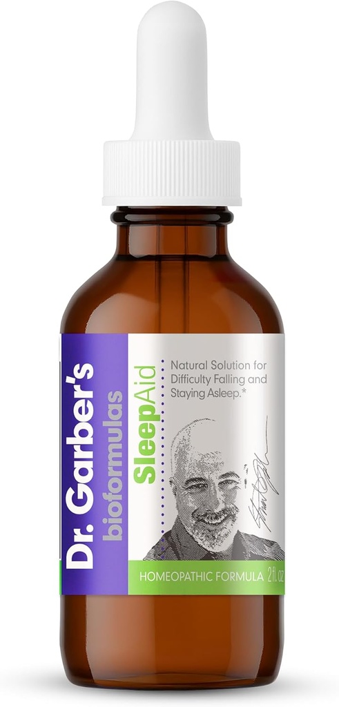 Dr. Garber's Natural Solutions Sleep Aid Oral Drops - Gemmoterapia Suplemento Líquido: Suporta um ciclo de sono seguro e saudável, calma e relaxamento - 60ml