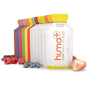 Huma Plus (Eletrólitos duplos) - Chia Energy Gel, Variety Pack - Estômago amigável, Geles de Energia de Comida Real (12 Original e 12 Gels Plus)