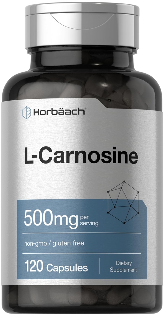 Horbäach L-Carnosine 500mg □ 120 Suplemento da cápsula