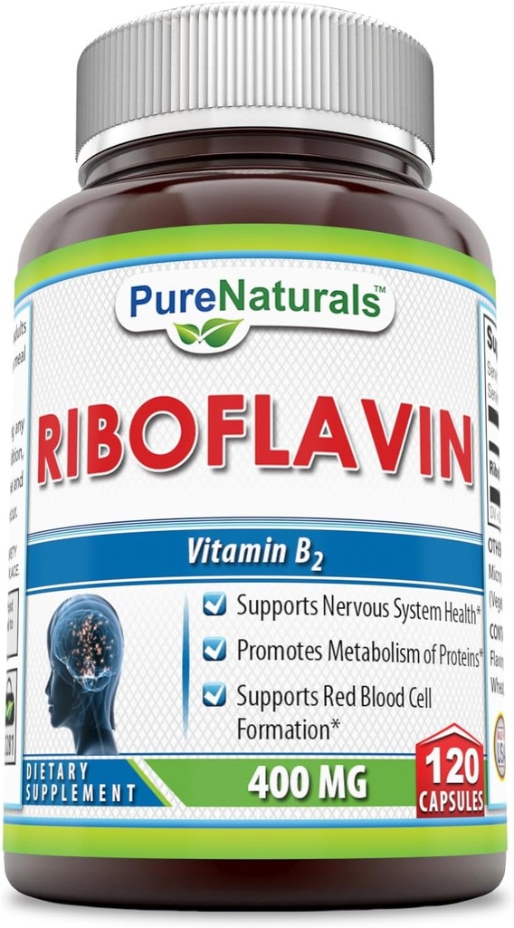 Riboflavina 400 Mg 120 Cápsulas