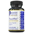 Premier Research Labs ThyroVen - Apoio à tiroide para mulheres, Apoio à tiroide para homens, Suplemento de tiroide, Complexo de suporte à tiroide com iodo de origem natural - 60 Cápsulas