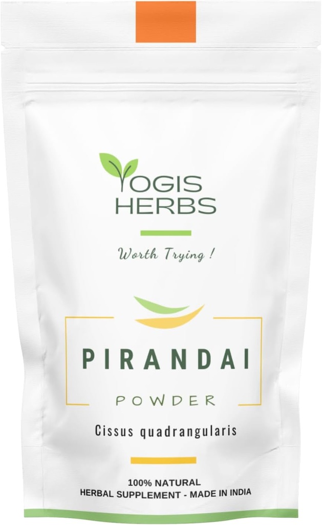 IOGIS HERBS Pirandai Powder (Cissus quadrangularis) – Suplemento de ervas (3,5 onça)