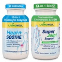 HEAL-N-SOOTHE e Super Apoio Conjunto - Suplementos Conjuntos Naturais