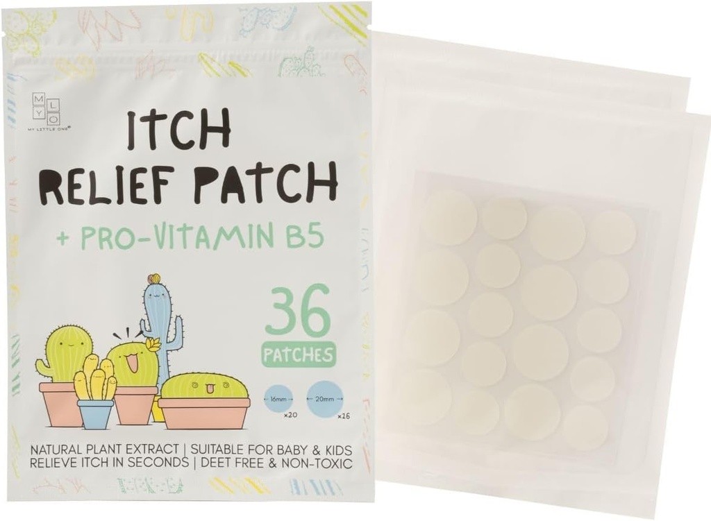 Mosquito Bite Itch Relief Patch (36patches) - Inseto All-Natural, Fleas Bites Itch Relief para crianças & pele sensível, acalma mordidas de Bug Rapidamente, Promove a cura rápida com hidrocolóide