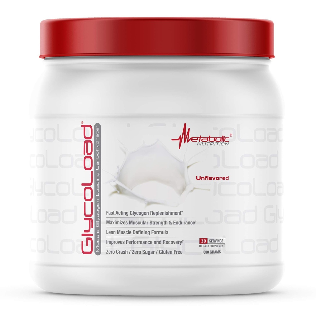 Nutrição Metabólica, Glicocarga, 100% Micronizado Cluster Cívico Dextrina Carboidrato Pó, Músculo Glicogênio Carregando Carboidrato, Pré Intra Pós Treino Suplemento, Sem sabor, 600 gm (30 ser)