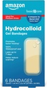 Cuidados Básicos Bandagens avançadas de gel hidrocolóide de cura rápida, Grande, 6 ct