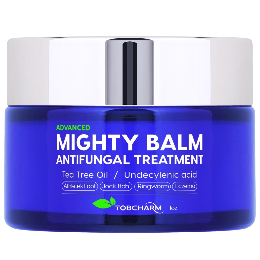 Tobcharm Antifungal Creme com óleo de árvore de chá para Ringworm, Jock Coceira, Pé de Atleta e Infecções da Pele Fungal – Creme Anti-Fungal para alívio rápido e cura