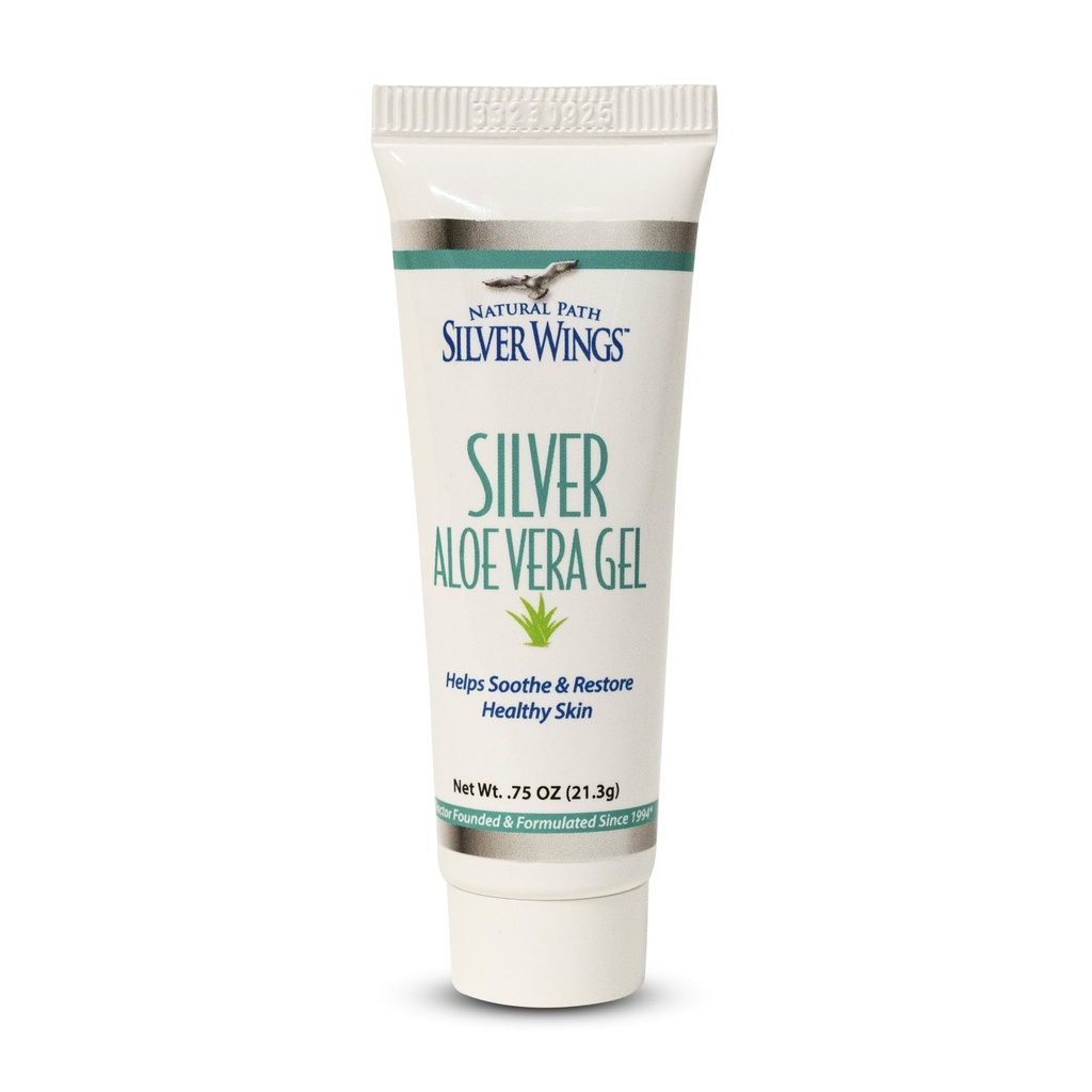 Asas de prata do caminho natural 200ppm prata com Aloe Vera Gel - calmante cuidado da pele 0,75 oz