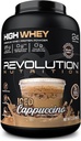 Revolution Nutrition, High Whey, Protein Powder 2LB, Whey Isolate, Gluten Free, Lean Muscle Mass for Men & Women, 25g of Protein Per Scoop, 908 g, 24 Servings (Iced Cappuccino, 2 libras)