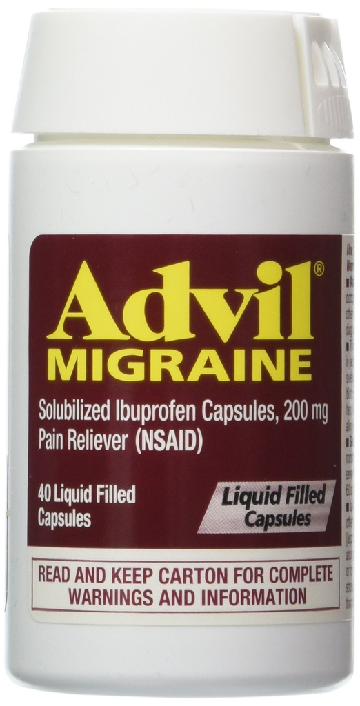 ADVIL MIGRAINE LIQUI-GELS (40 Cápsula)