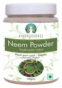 Neem Leaf Powder 100 Gm (Azadirachta Indica) Wild Crafted Neem Leaf Powder (Pé de Folha) Muito amargo Neem Supplement for Skin Hair and Detox (Não GMO), Gluten Free, Vegan