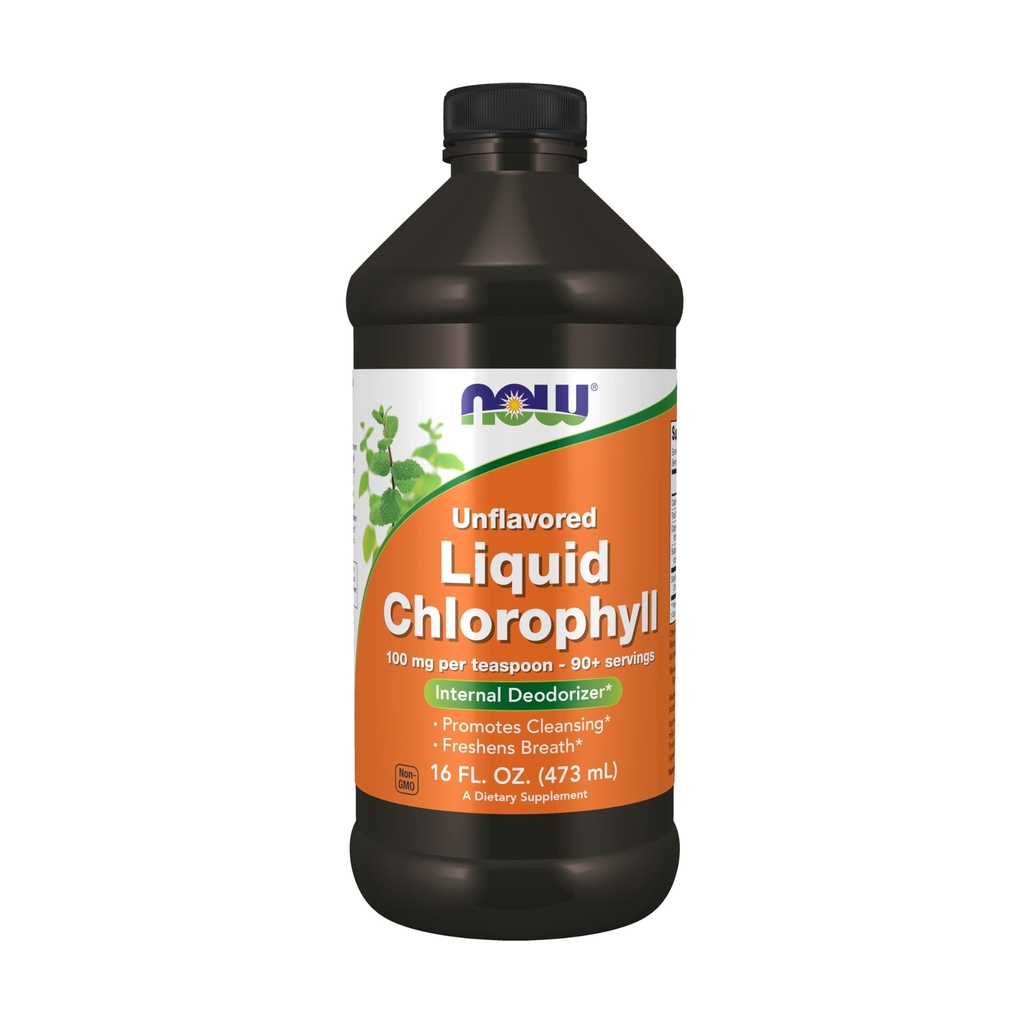 AGORA Alimentos Suplementos, Chlorophyll líquido sem sabor, 100 mg por colher de chá, 16 fl. oz.