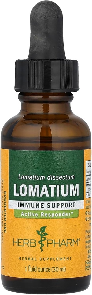 Herb Pharm Lomatium Extract líquido para suporte do sistema imunológico - 1 onça